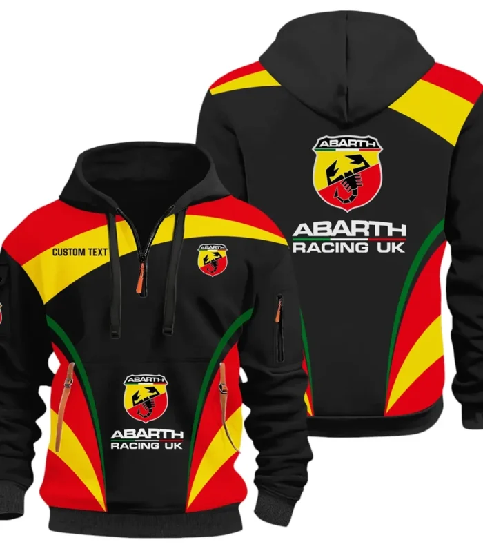 Performance Car Hoodie Half Zip 3D Print, Rugged Sporty Streetwear Hoodie CAR514100925095