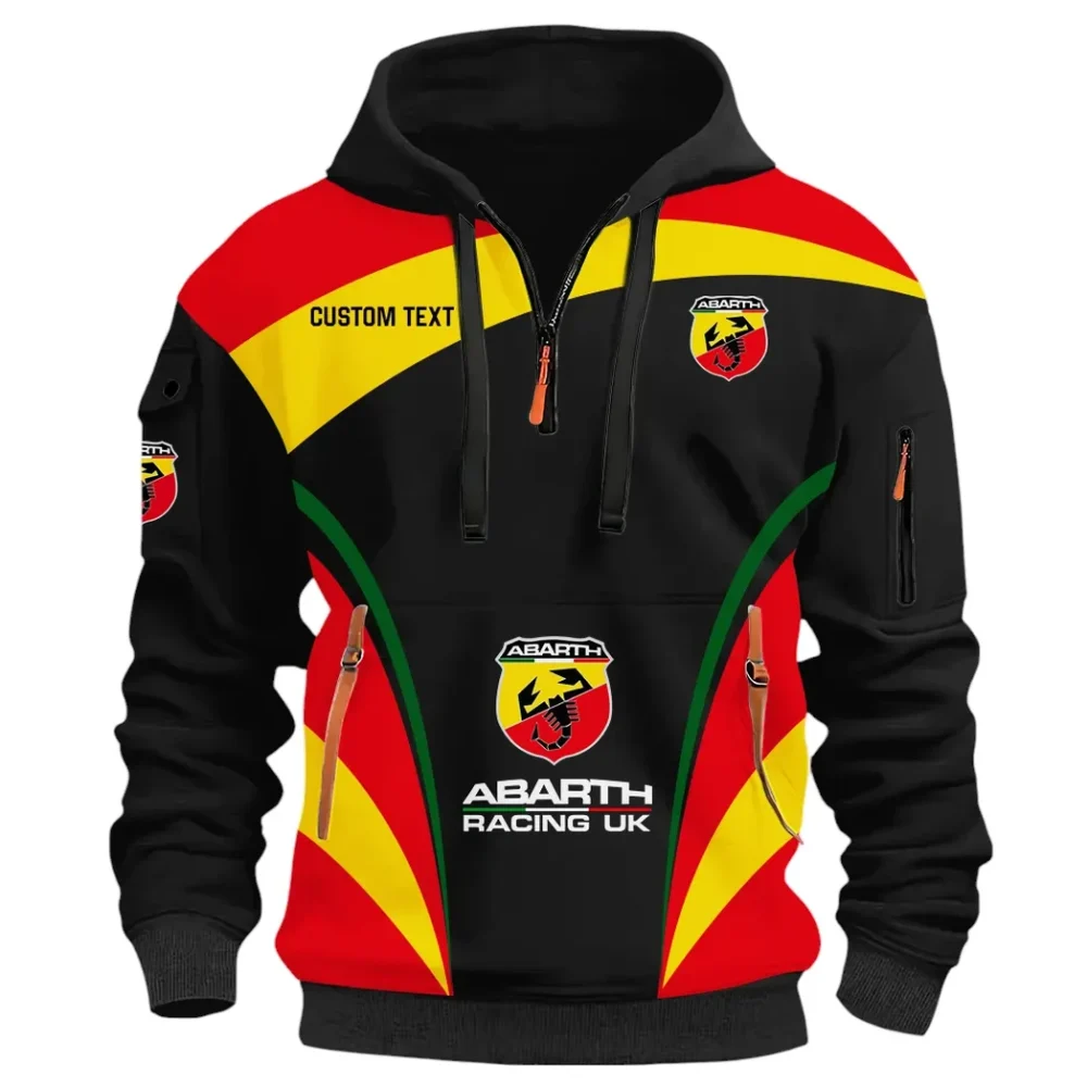 Performance Car Hoodie Half Zip 3D Print, Rugged Sporty Streetwear Hoodie CAR514100925095 - Image 2