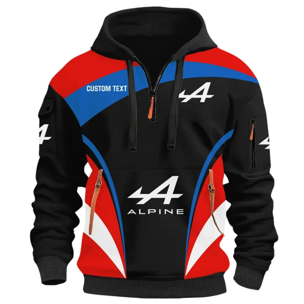 Sports Car Hoodie Half Zip 3D Print, Comfortable Urban Hoodie CAR514100925096 - Image 2