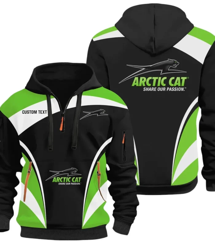 Winter Sports Vehicle Hoodie Half Zip 3D Print, Everyday Casual Hoodie CAR514100925097