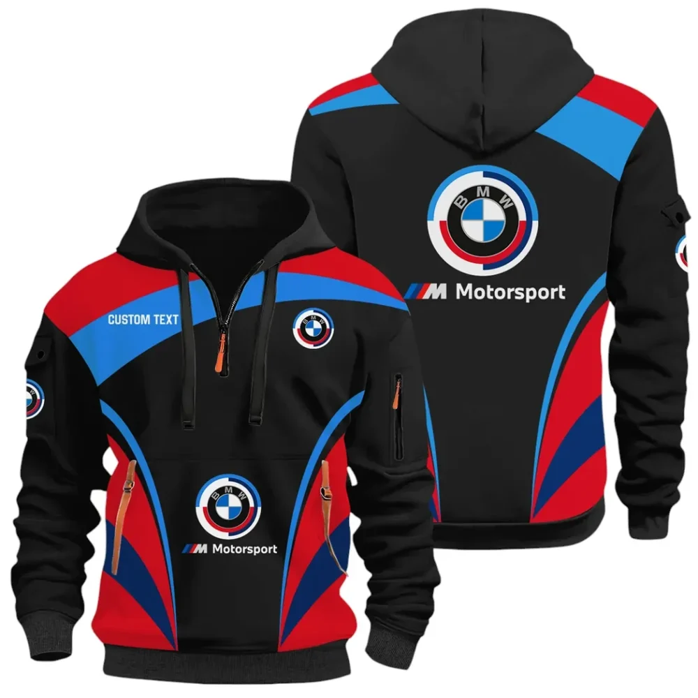High-Speed Car Hoodie Half Zip x Sweatpants Set, Custom 3D Automotive Tracksuit Set CAR514100925098 - Image 2