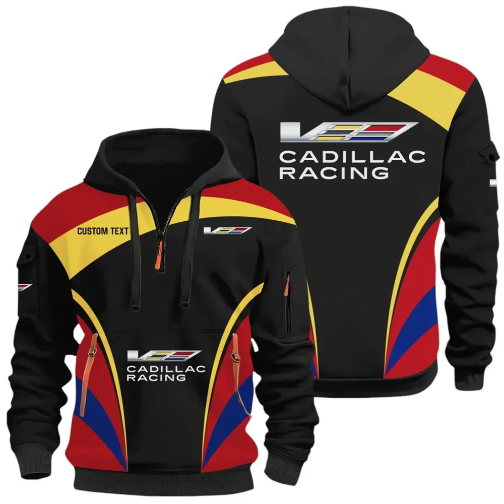 Elegant Touring Car Hoodie Half Zip x Sweatpants Set, Custom Motorcycle Hoodie Set CAR514100925099 - Image 2