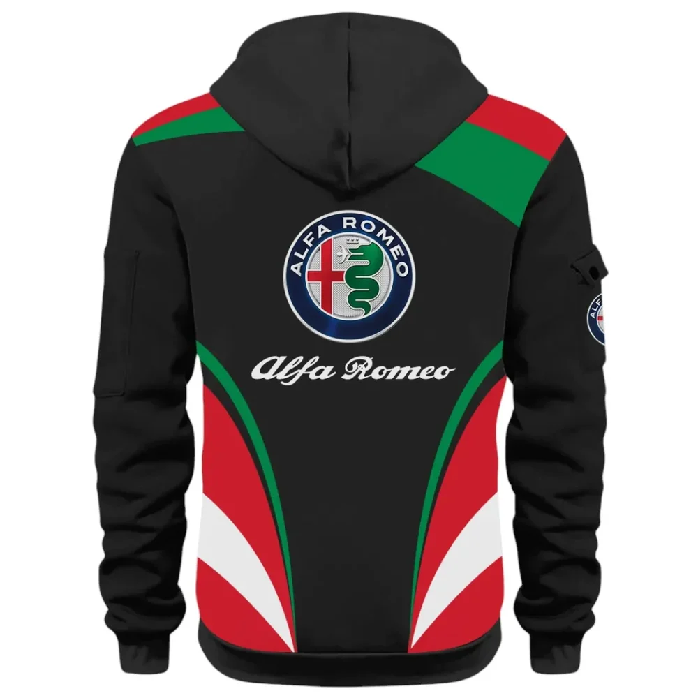 Sport Sedan Hoodie Half Zip 3D Print, Sporty & Casual Everyday Wear Hoodie CAR514100925100 - Image 3