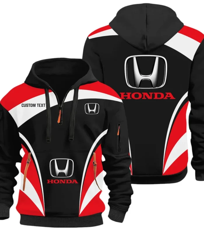 Compact Car Hoodie Half Zip 3D Print, Rugged & Comfortable Streetwear Outfit CAR514100925104