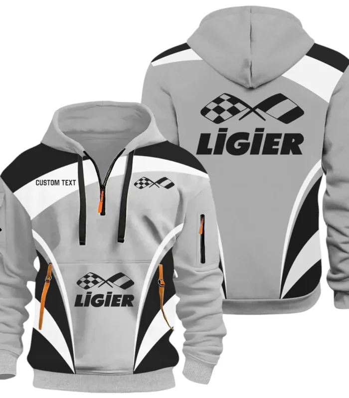 Racing Car Hoodie Half Zip 3D Print, Classic Comfortable Hoodie Style CAR514100925106