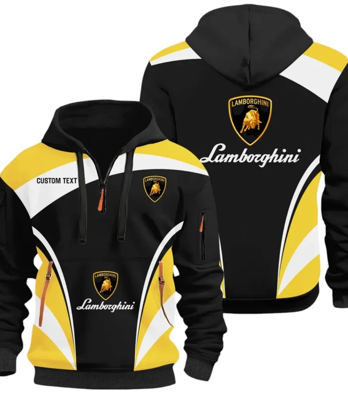 Supercar Hoodie Half Zip 3D Print, Rugged Casual Hoodie CAR514100925109