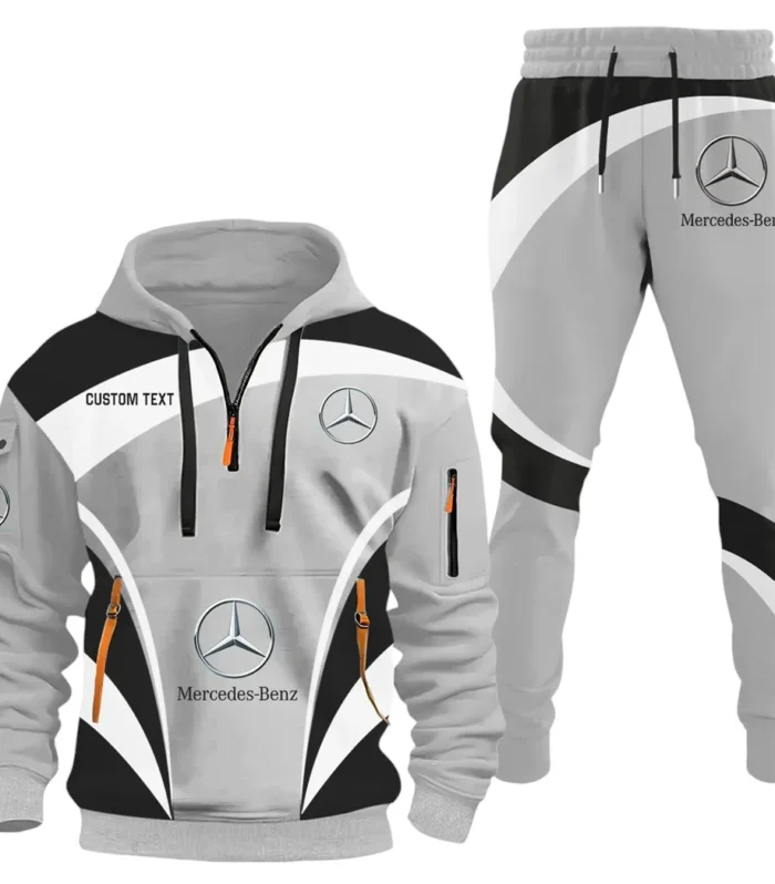 Performance Vehicle Hoodie Half Zip x Sweatpants Set, 3D Printed Driver's Outfit CAR514100925111