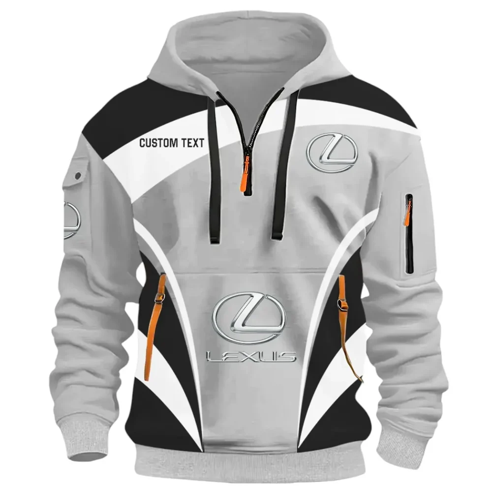 High-End Coupe Hoodie Half Zip 3D Print, Sporty & Street-Ready Hoodie CAR514100925112 - Image 2