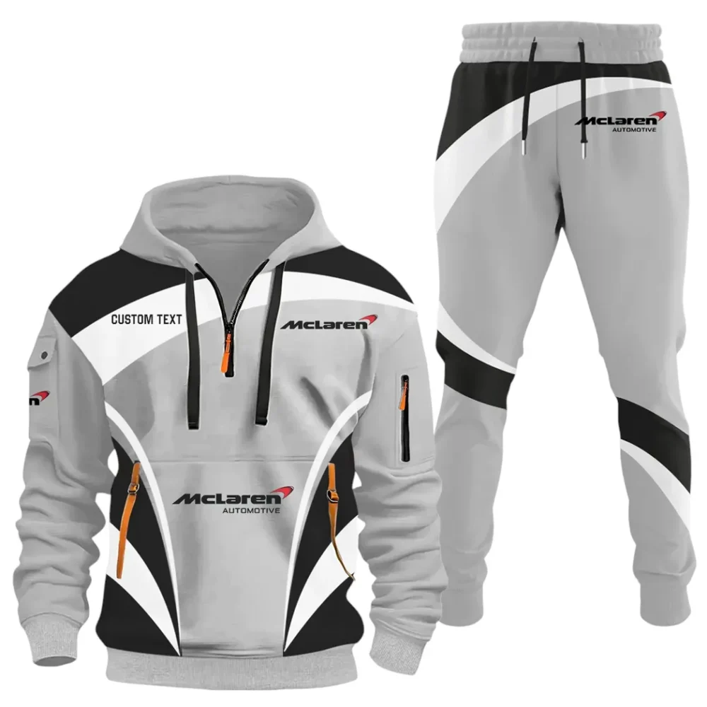 British Supercar Hoodie Half Zip x Sweatpants Set, Ride-Inspired Half-Zip Hoodie Set CAR514100925113