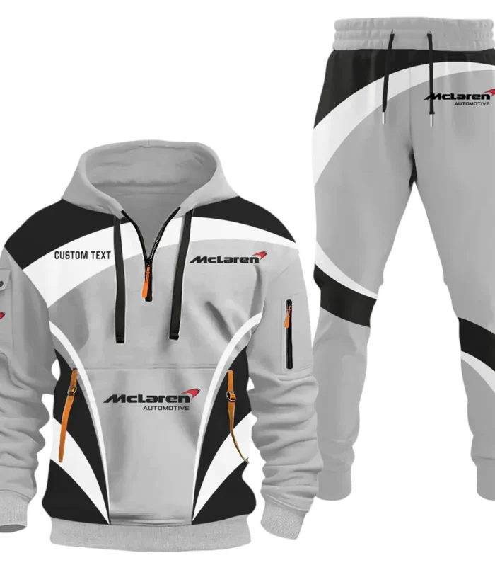 British Supercar Hoodie Half Zip x Sweatpants Set, Ride-Inspired Half-Zip Hoodie Set CAR514100925113