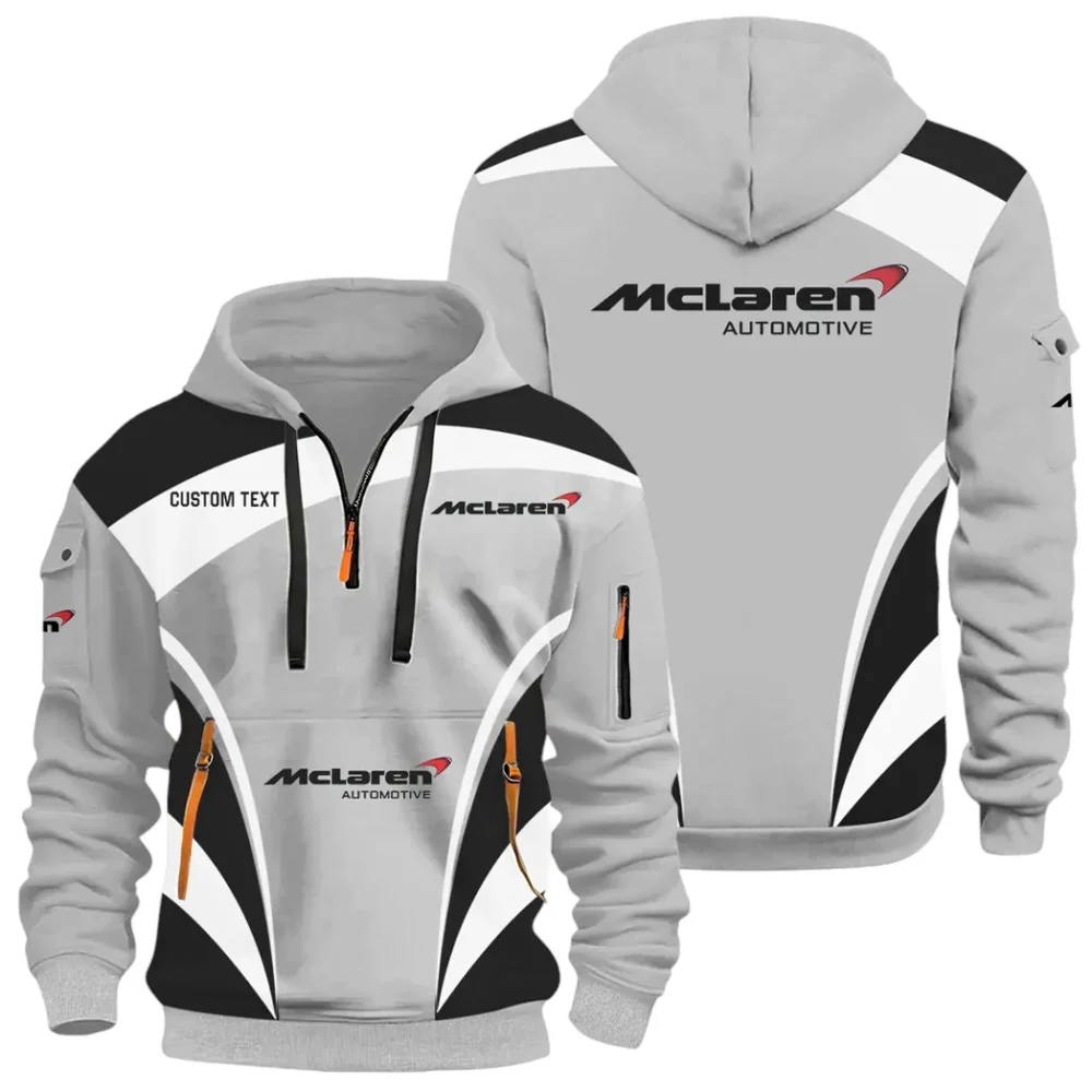 British Supercar Hoodie Half Zip 3D Print, Urban Casual Comfort Hoodie CAR514100925113