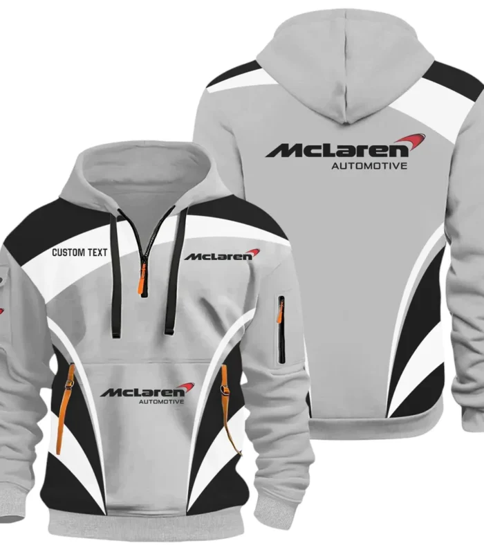 British Supercar Hoodie Half Zip 3D Print, Urban Casual Comfort Hoodie CAR514100925113