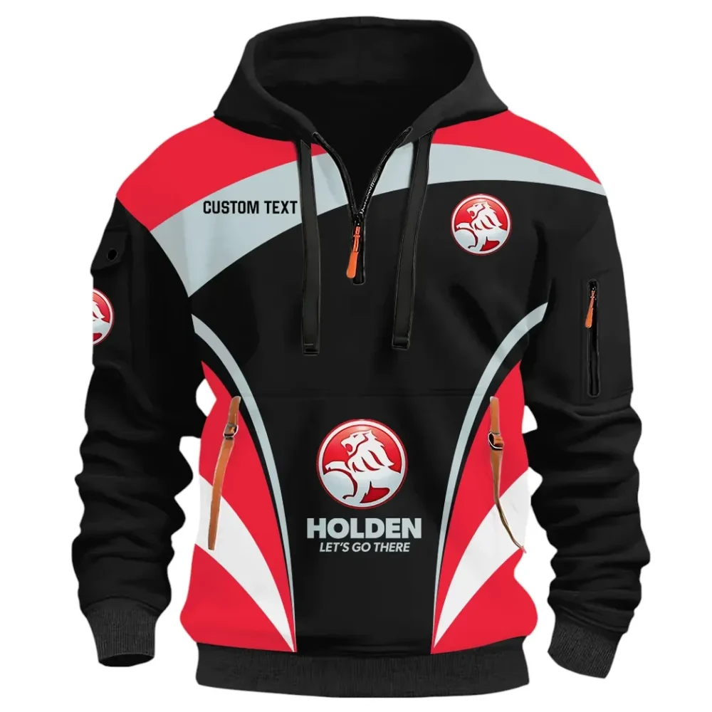 Classic Auto Hoodie Half Zip 3D Print, Comfortable Daily Hoodie CAR514100925116 - Image 2