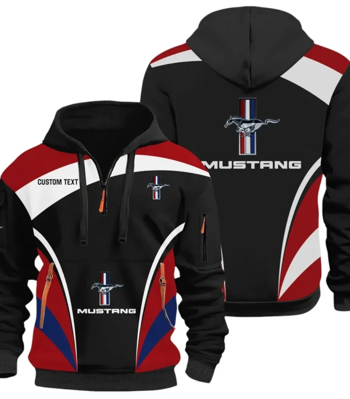 Racing Car Hoodie Half Zip 3D Print, Casual Street-Ready Hoodie CAR514100925117