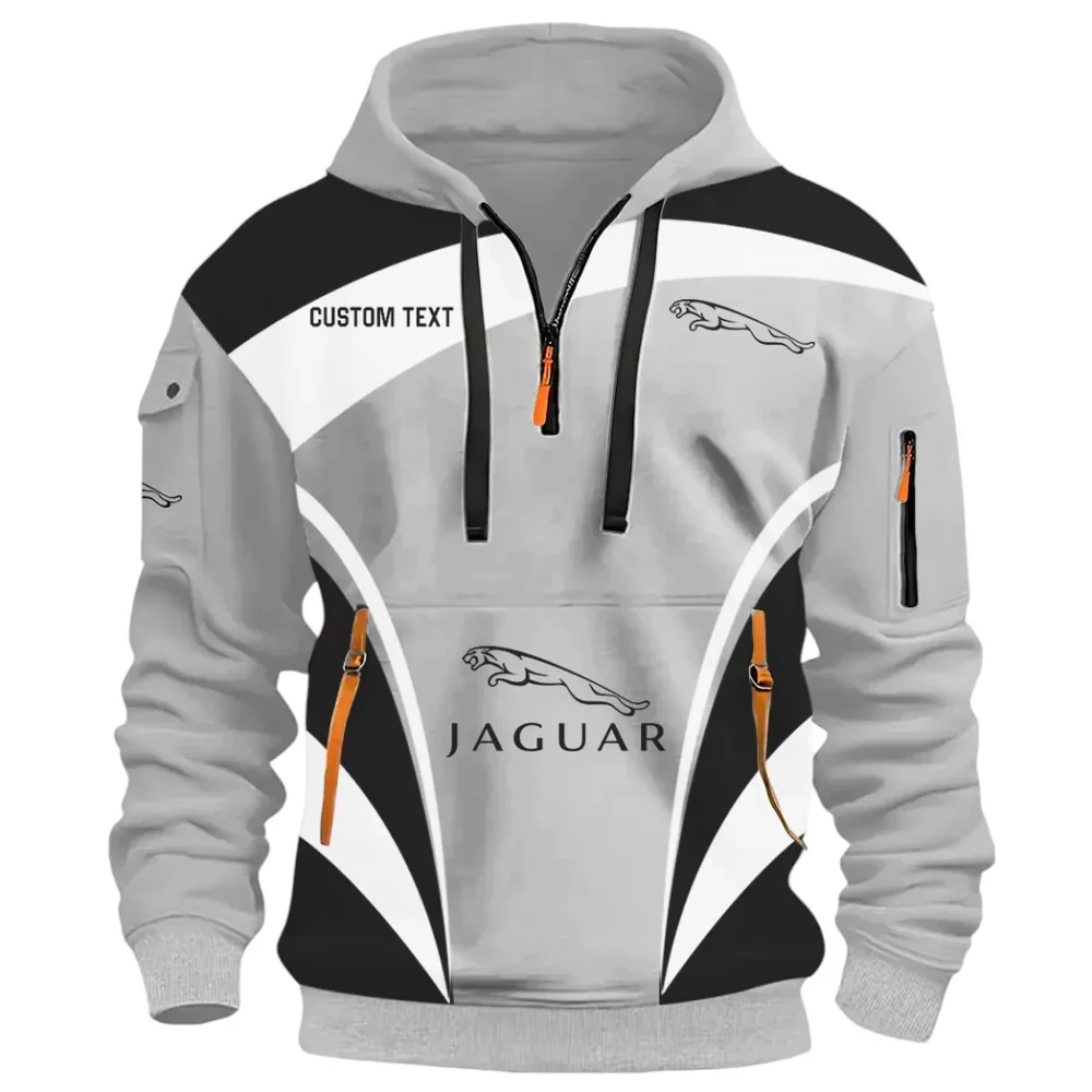 Sophisticated Car Hoodie Half Zip 3D Print, Sporty Urban Comfort Hoodie CAR514100925118 - Image 2