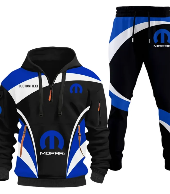 Classic Car Performance Hoodie Half Zip x Sweatpants Set, Road Warrior 3D Outfit Set CAR514100925119