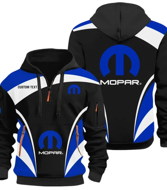 Classic Car Performance Hoodie Half Zip 3D Print, Rugged Casual Fit Hoodie CAR514100925119