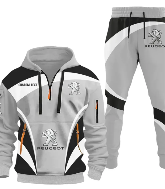 Family Auto Hoodie Half Zip x Sweatpants Set, Custom Road Lifestyle Hoodie Set CAR514100925120