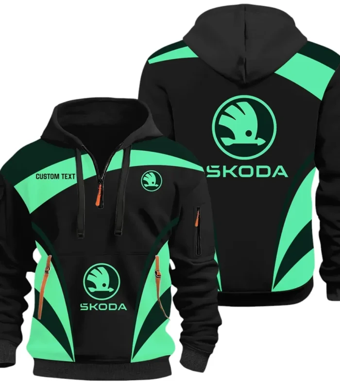 Practical Hatchback Hoodie Half Zip 3D Print, Sporty Urban Hoodie Style CAR514100925122