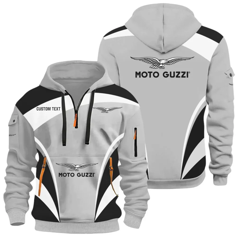 Historic Motorcycle Brand Hoodie Half Zip 3D Print, Rugged Casual Hoodie CAR514100925125