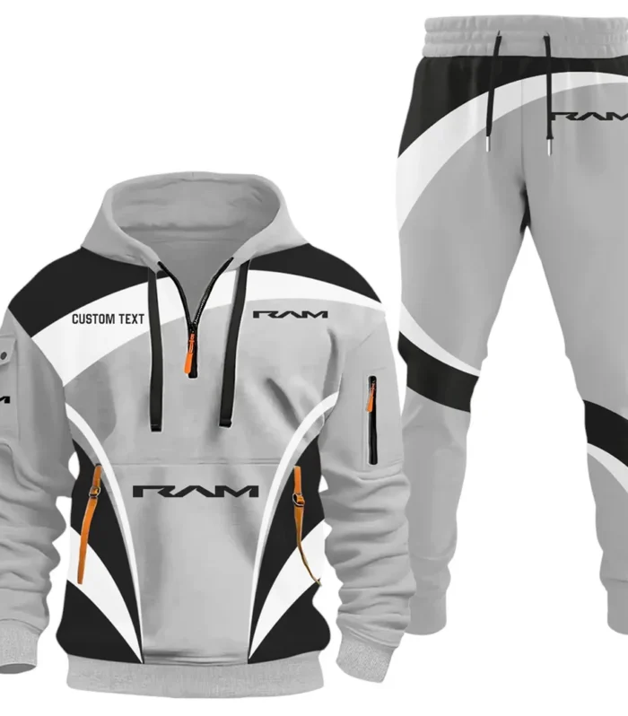Trucks Hoodie Half Zip x Sweatpants Set, Premium Car Fan Tracksuit CAR514100925126