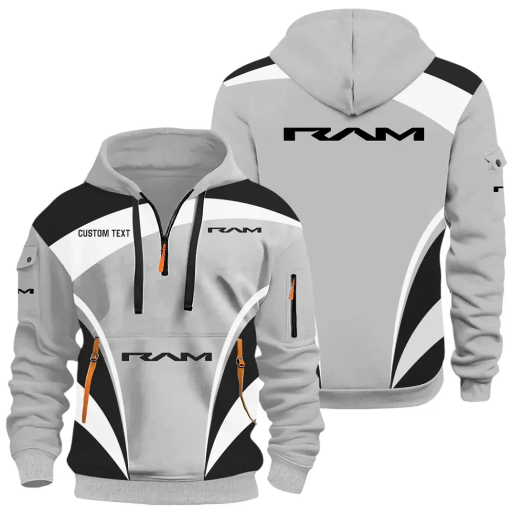 Trucks Hoodie Half Zip 3D Print, Comfortable Street Hoodie CAR514100925126