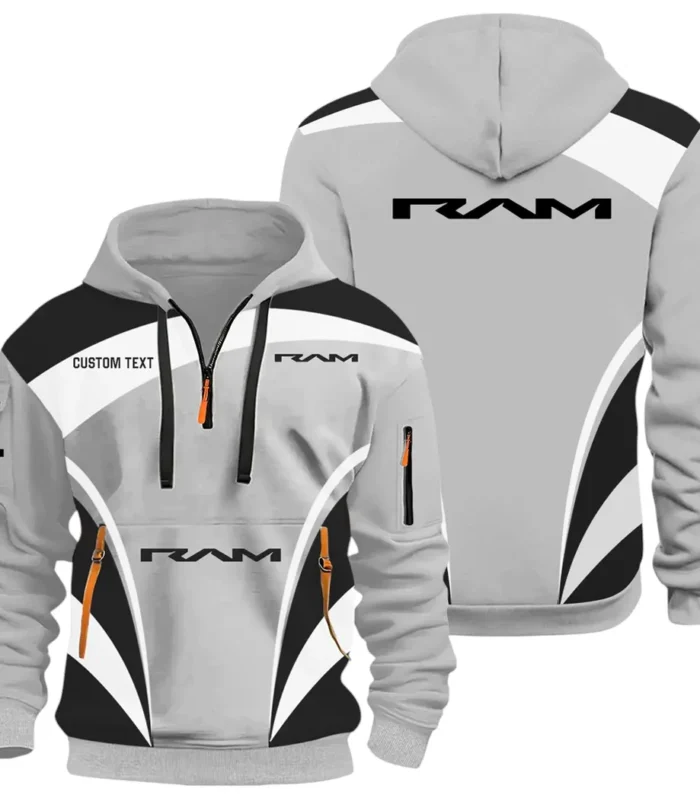 Trucks Hoodie Half Zip 3D Print, Comfortable Street Hoodie CAR514100925126