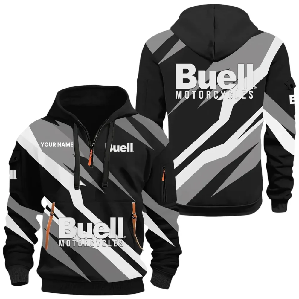Street Racer Hoodie Half Zip x Sweatpants Set, Garage Life 3D Hoodie Set CAR514100925128 - Image 2