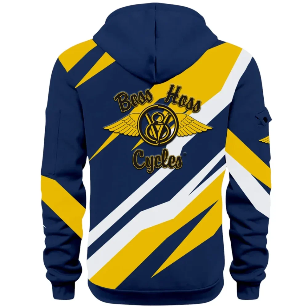 Touring Chopper Hoodie Half Zip 3D Print, Comfortable Urban Hoodie CAR514100925129 - Image 3
