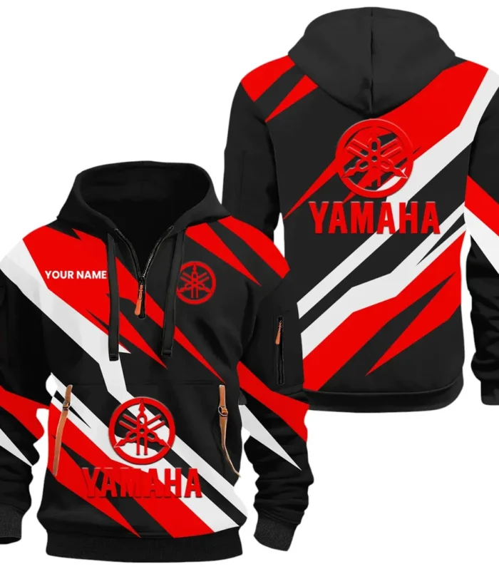 Racing Motor Hoodie Half Zip 3D Print, Sporty & Casual Everyday Wear Hoodie CAR514100925133