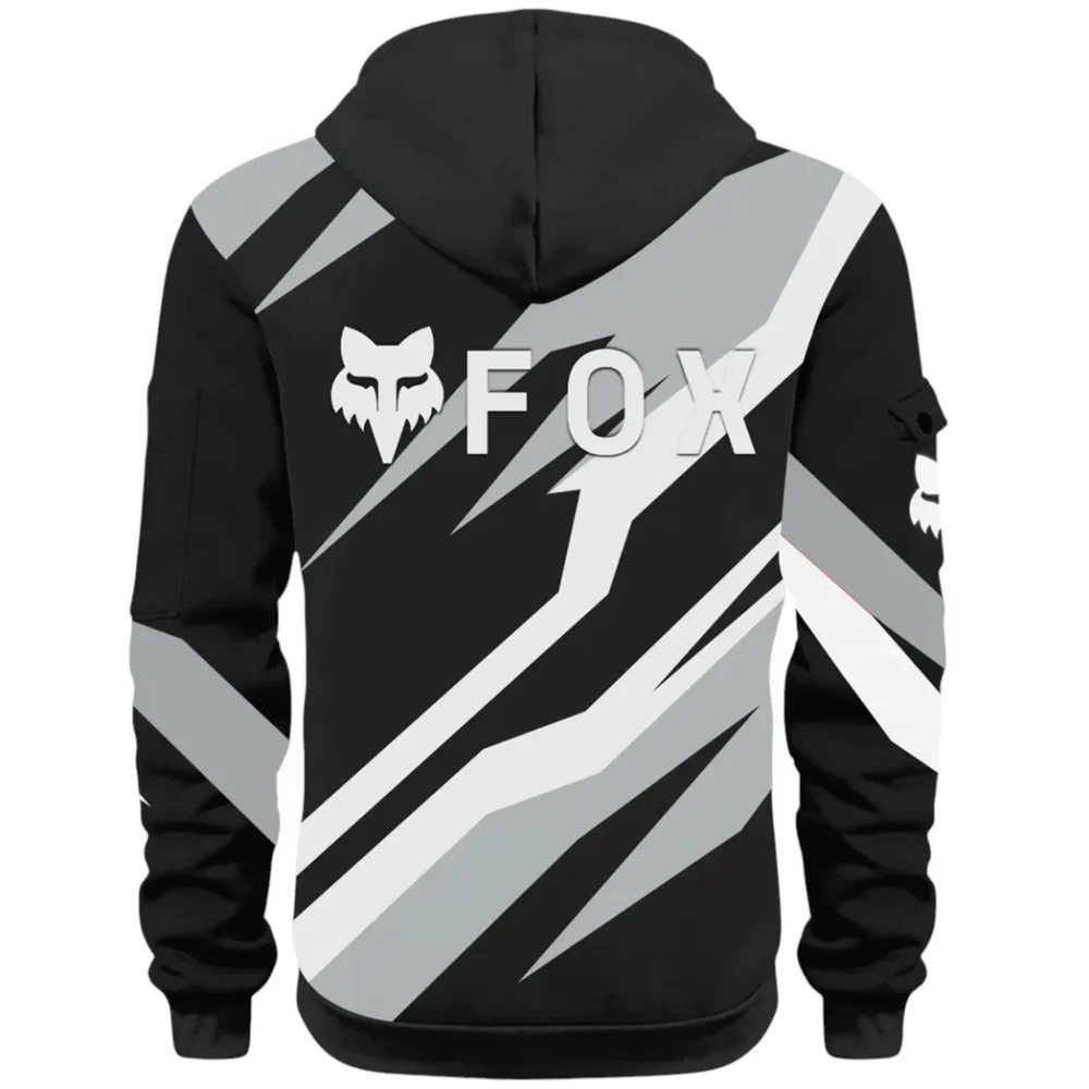 Racing Car Hoodie Half Zip 3D Print, Urban Style & Relaxed Fit Hoodie CAR514100925134 - Image 3