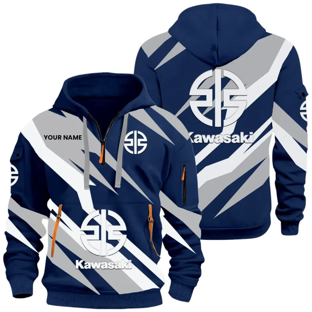 Racing Motor Hoodie Half Zip x Sweatpants Set, High-Performance Driver Tracksuit CAR514100925135 - Image 2