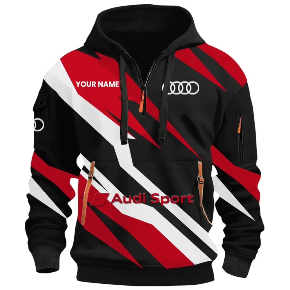 Garage Spirit Hoodie Half Zip 3D Print, Rugged & Comfortable Streetwear Outfit CAR514100925137 - Image 2
