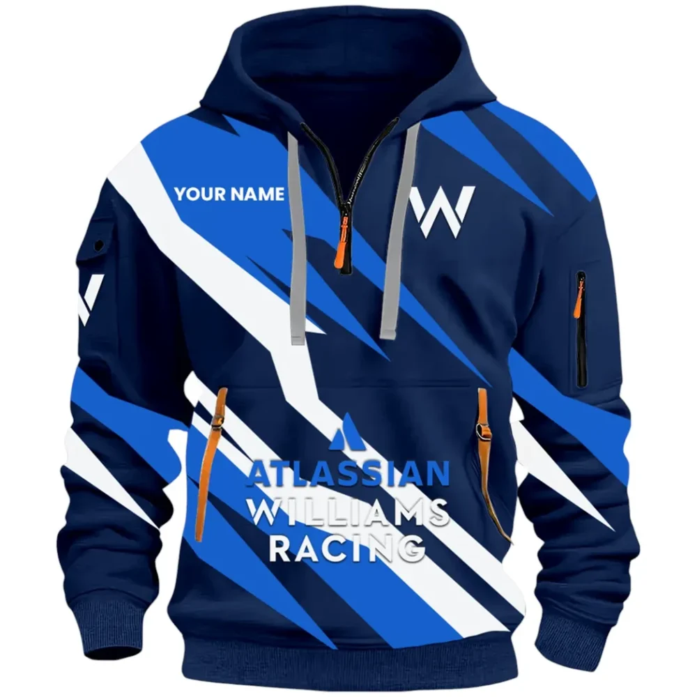 Racing Car Hoodie Half Zip 3D Print, Street-Ready Casual Hoodie CAR514100925140 - Image 2