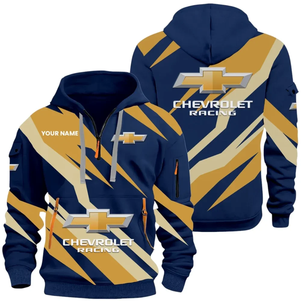 Classic Roadster Hoodie Half Zip x Sweatpants Set, 3D Car Culture Hoodie Set CAR514100925141 - Image 2