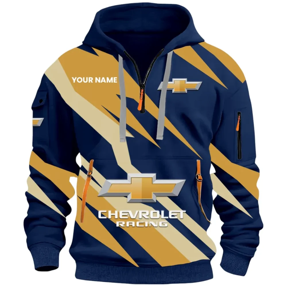 Classic Roadster Hoodie Half Zip 3D Print, Comfortable Daily Wear CAR514100925141 - Image 2