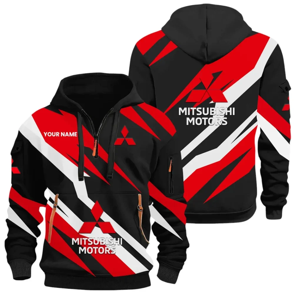Urban Compact Hoodie Half Zip 3D Print, Sporty & Street-Ready Hoodie CAR514100925145