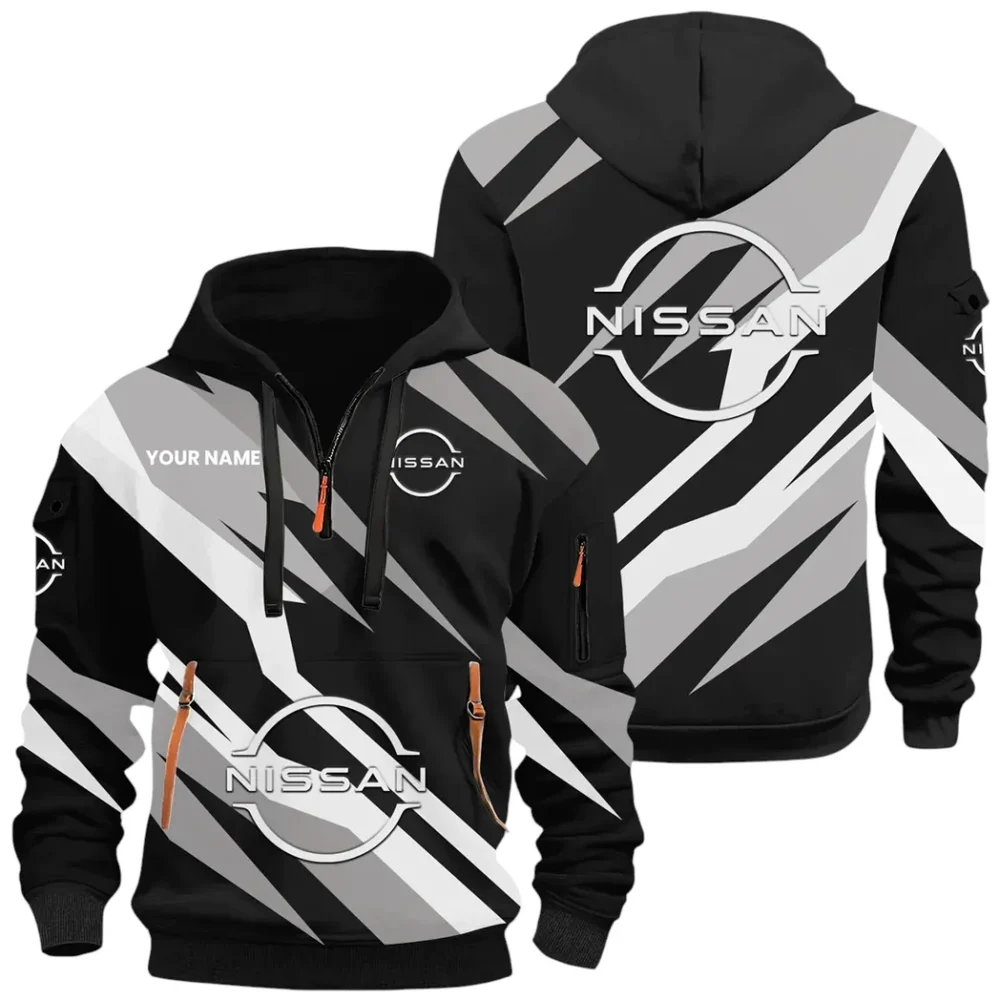 Electric Vehicle Hoodie Half Zip 3D Print, Rugged & Sporty Hoodie CAR514100925147