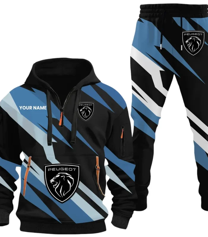 Family Auto Hoodie Half Zip x Sweatpants Set, Road Warrior 3D Outfit Set CAR514100925149