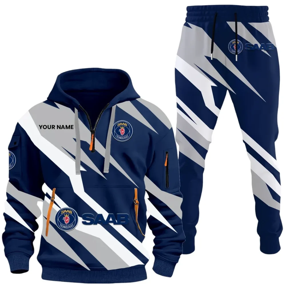Utility Auto Hoodie Half Zip x Sweatpants Set, Custom Ride-Ready Tracksuit CAR514100925155