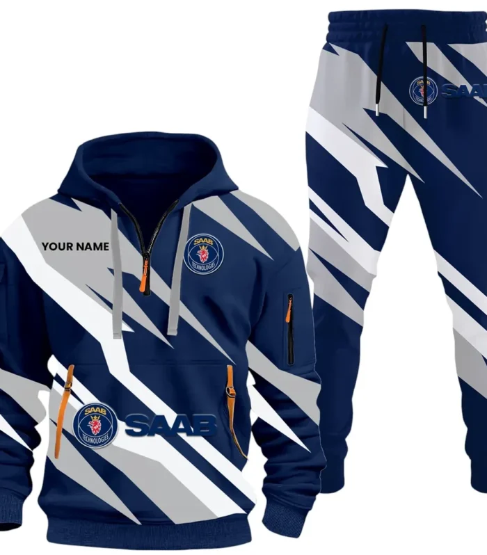 Utility Auto Hoodie Half Zip x Sweatpants Set, Custom Ride-Ready Tracksuit CAR514100925155