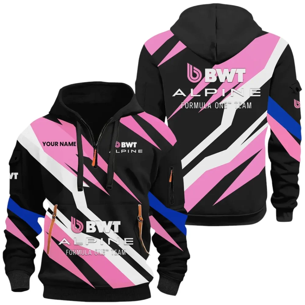 Sports Car Hoodie Half Zip 3D Print, Lightweight & Casual Comfort Hoodie CAR514100925156