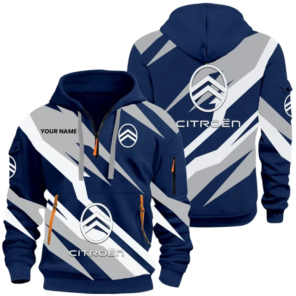 Efficient Vehicle Hoodie Half Zip x Sweatpants Set, Road Warrior 3D Outfit Set CAR514100925157 - Image 2