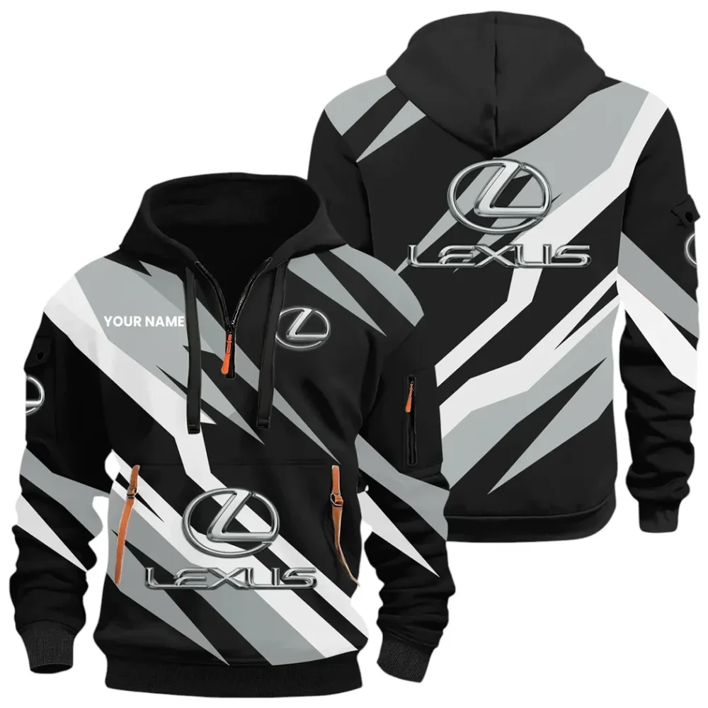 Premium Crossover Hoodie Half Zip 3D Print, Comfortable Street Hoodie CAR514100925159