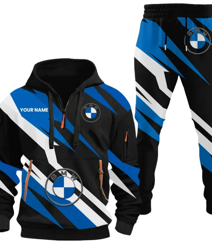 Sport Sedan Hoodie Half Zip x Sweatpants Set, Drive-Inspired Hoodie and Pants Set CAR514100925163