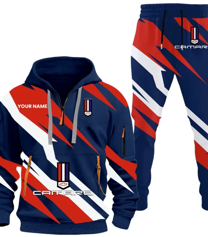 Street Racer Hoodie Half Zip x Sweatpants Set, 3D Car Culture Hoodie Set CAR514100925165