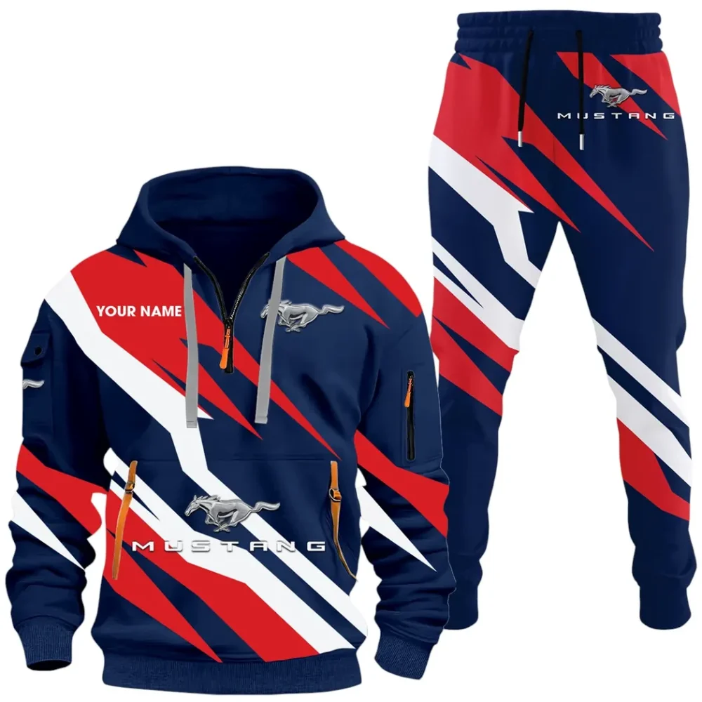 Sports Coupe Hoodie Half Zip x Sweatpants Set, Custom Car Enthusiast Outfit CAR514100925166