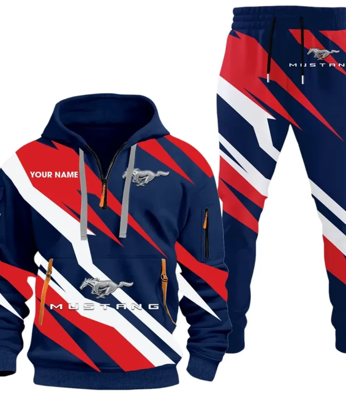 Sports Coupe Hoodie Half Zip x Sweatpants Set, Custom Car Enthusiast Outfit CAR514100925166