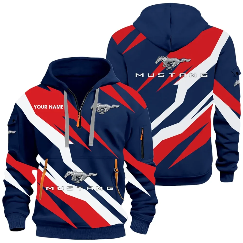 Sports Coupe Hoodie Half Zip x Sweatpants Set, Custom Car Enthusiast Outfit CAR514100925166 - Image 2