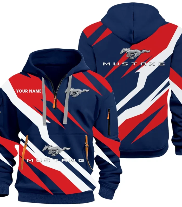 Sports Coupe Hoodie Half Zip 3D Print, Sporty & Casual Everyday Wear Hoodie CAR514100925166